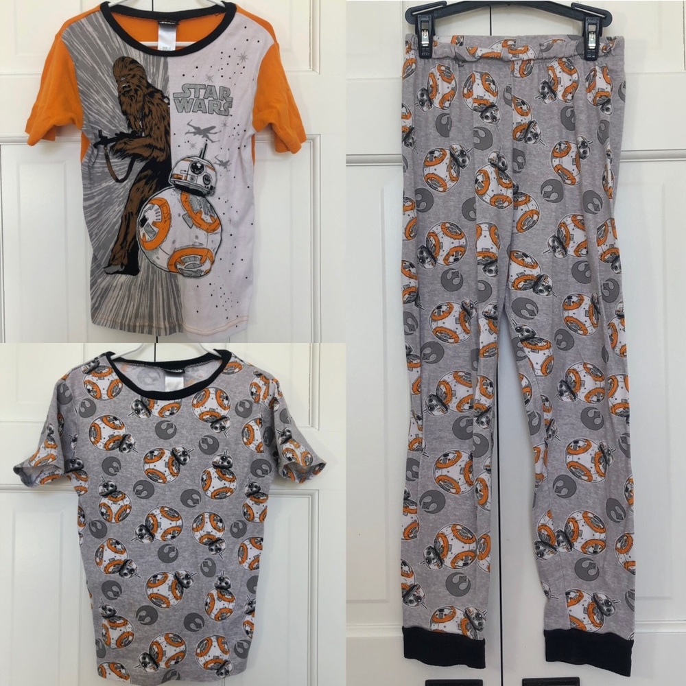 Star Wars Boys Short Sleeve PJ Pajama 3 Piece Set